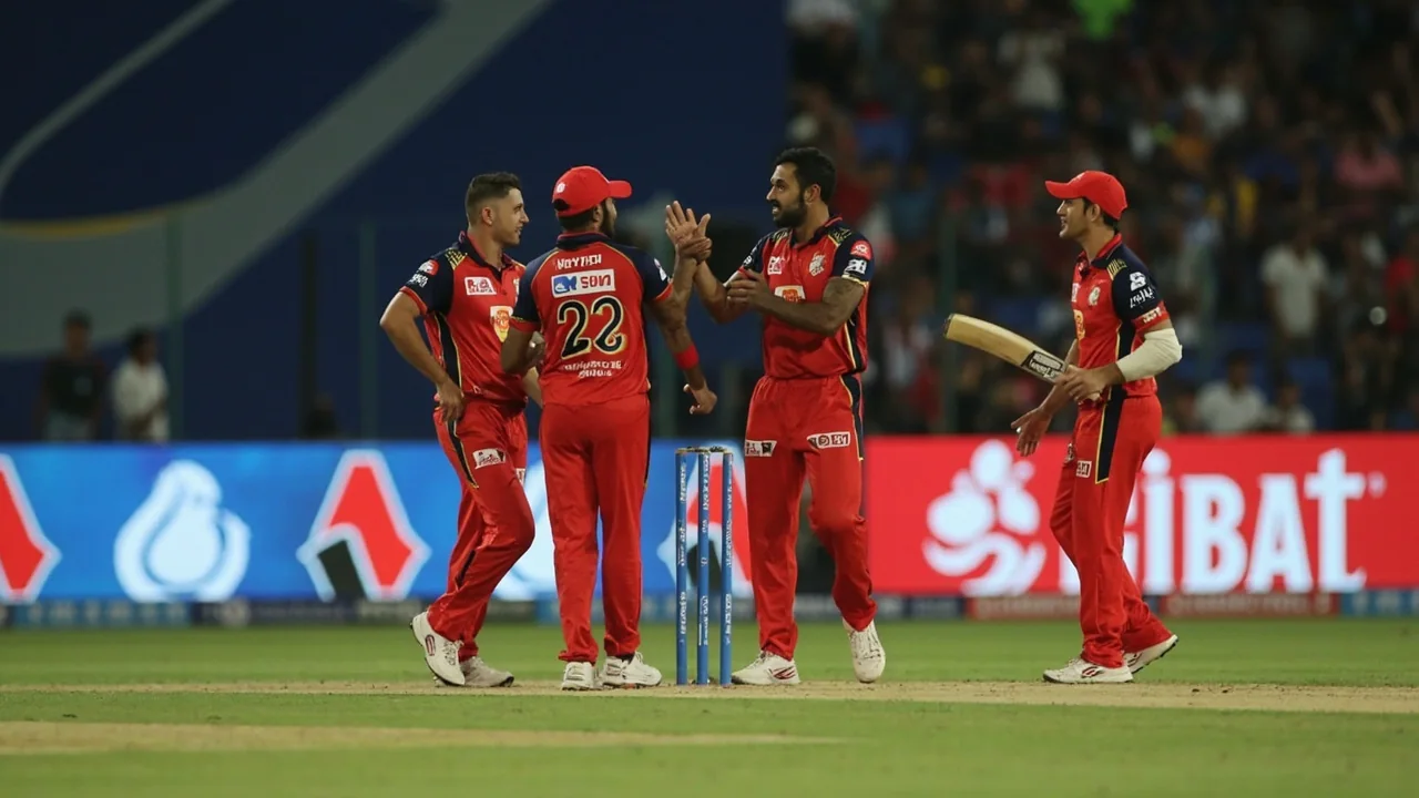 Wankhede Stadium tactical view with fielders spread across the circle, batter on strike at the crease and the bowler running in